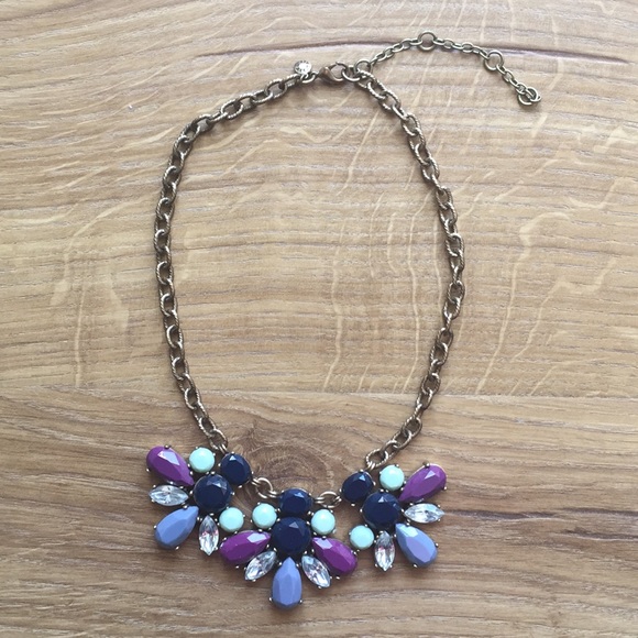 J. Crew Jewelry - J.Crew retail gem statement necklace gently used
